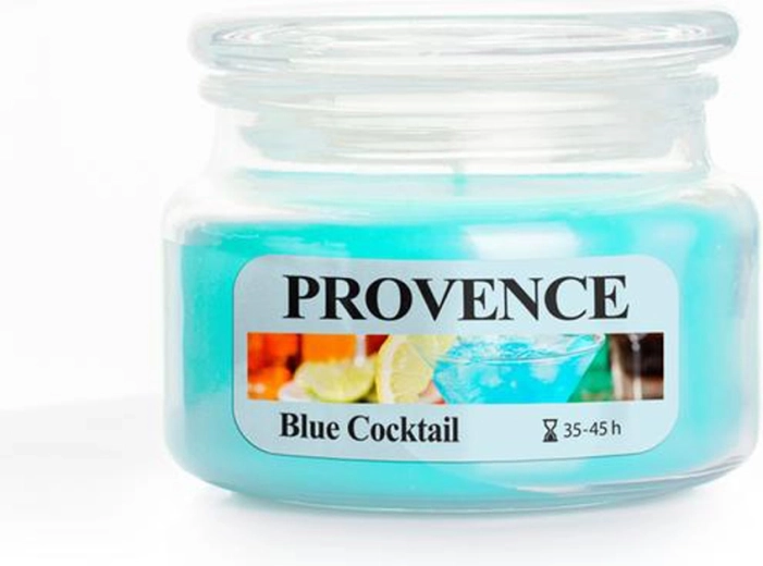 Dišeča sveča v steklu PROVENCE Blue Cocktail 45 ur