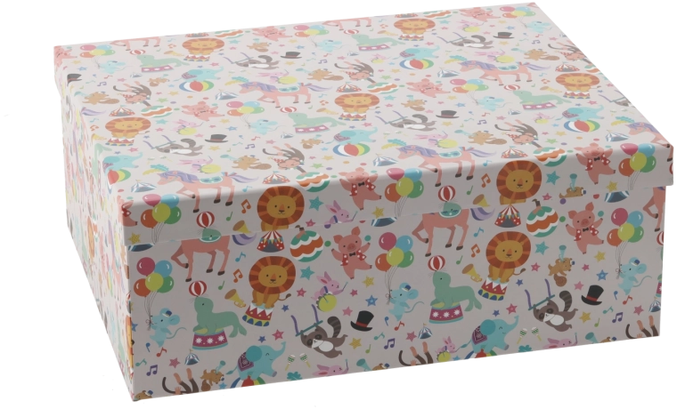Gift Box with Colorful Animals
