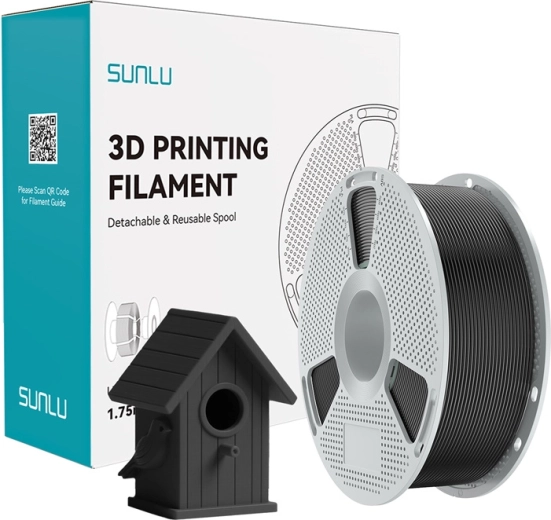 Sunlu ASA filament za 3D tiskalnike črn 1,75 mm