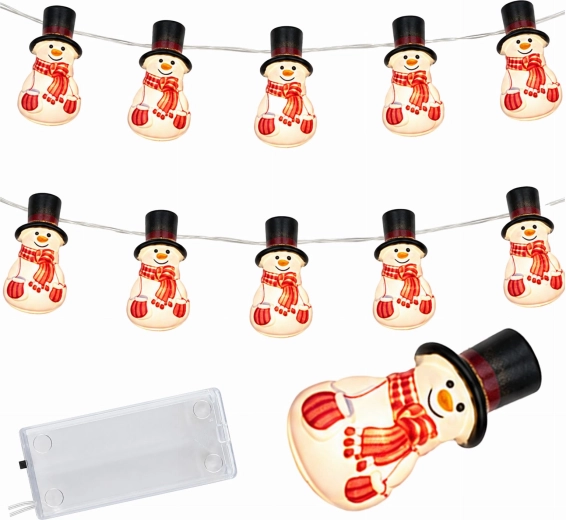 Božična LED girlanda s snežaki 110 cm – 1 kos