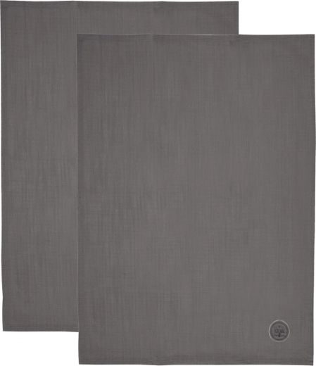 Bombažne kuhinjske krpe sive 70 × 50 cm, set 2 kos