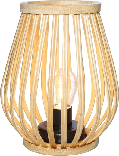 Solight bambusova LED svetilka tople bele barve 20 cm – 1 kos