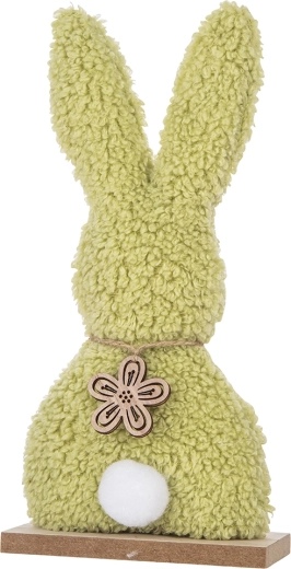 Dekorativna figurica Boucle zajec zelena 25 cm