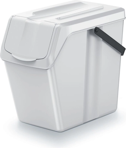 Zabojnik za ločevanje odpadkov 25 l, pepelnato siv SORTIBOX II