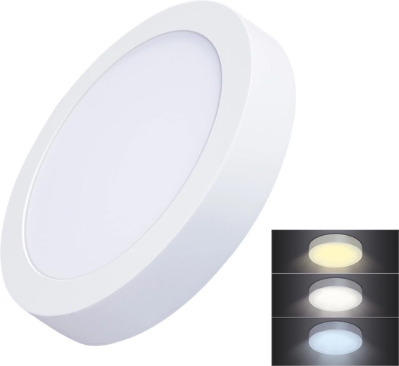 Solight LED mini panel CCT nadgradni okrogli 18 W