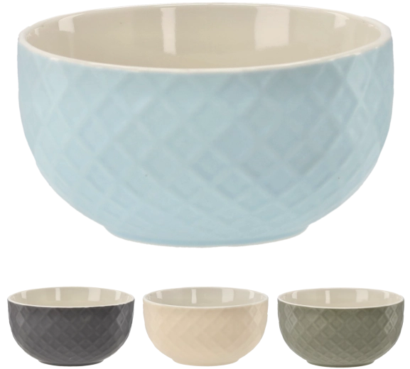 Porcelanasta skleda Karo 550 ml, set 4 kosov