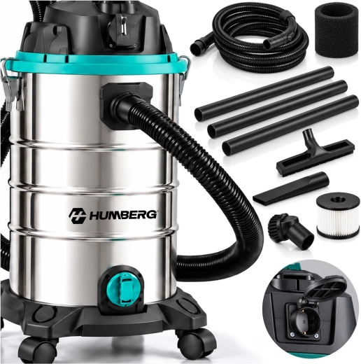 Industrijski sesalnik Humberg za mokro in suho sesanje, 30 l, 1600 W