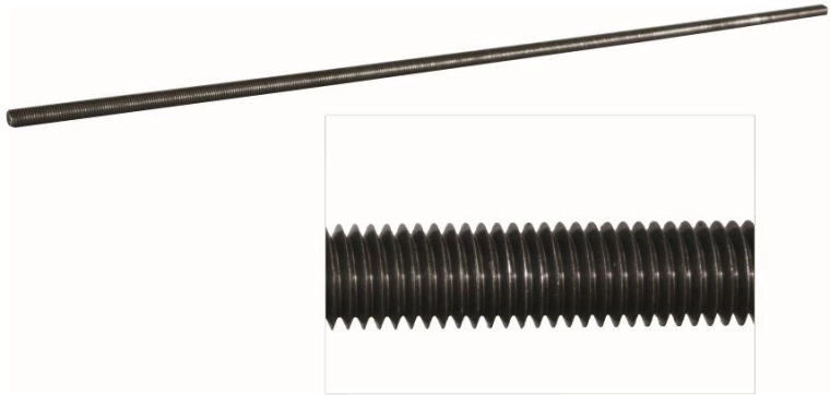 Navojna palica M3, pocinkana, DIN 975, 1 m, razred 4.8