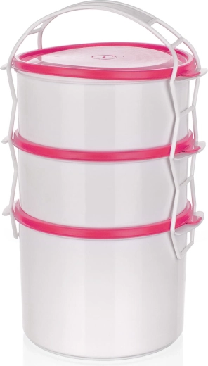 Posoda za prenašanje hrane APETIT 2×1 l + 1,5 l, plastičen 3-delni set