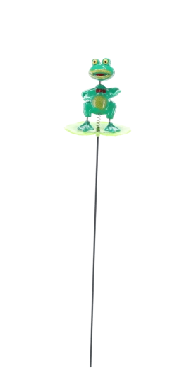 Vrtna dekoracija na palici žaba 50 cm