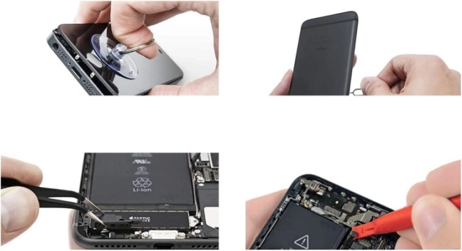 Easier device disassembly thanks to the suction cup