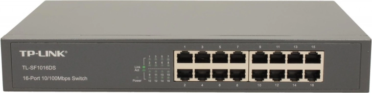 Stikalo TP-LINK TL-SF1016DS, 16 vrat 10/100 Mbps