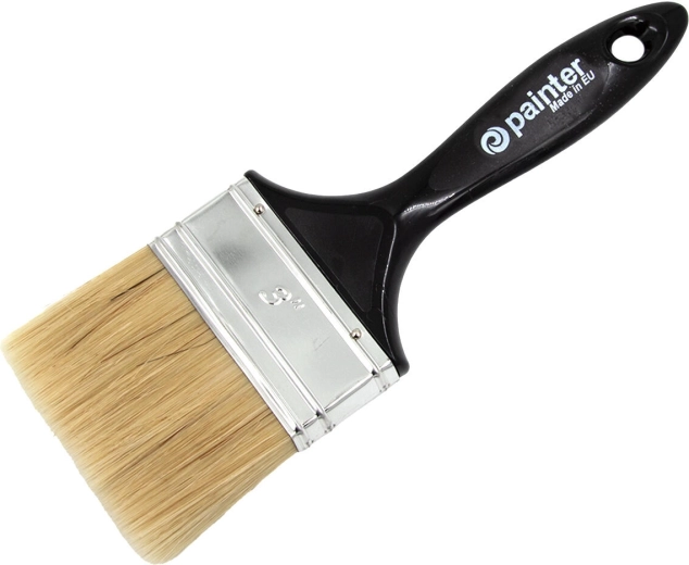 Ploski lakirni čopič 3″ s plastičnim ročajem