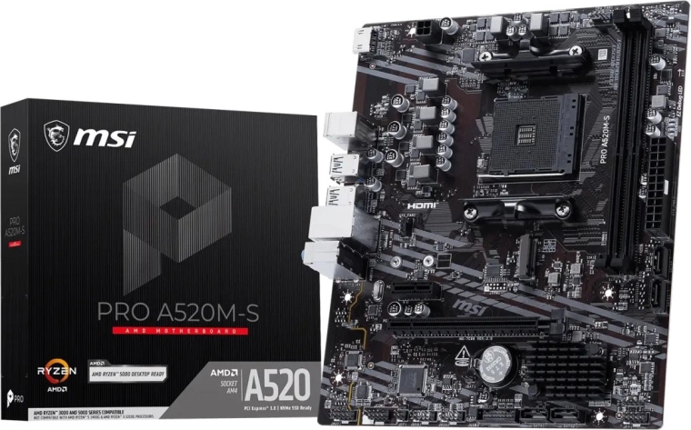 MSI PRO A520M-S Motherboard