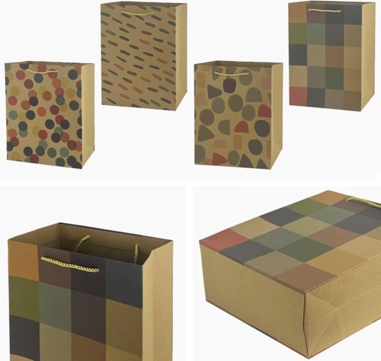 Darilna vrečka 40 × 30 × 12 cm – mešanica motivov