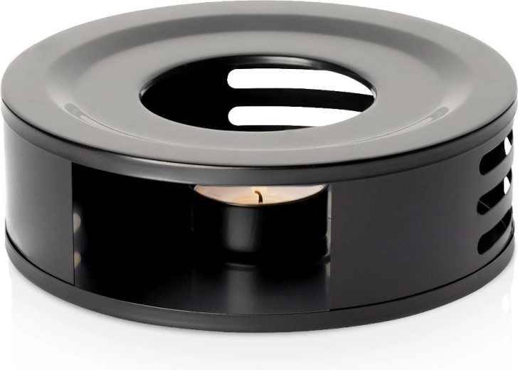 Black stainless steel tea kettle warmer 15 cm