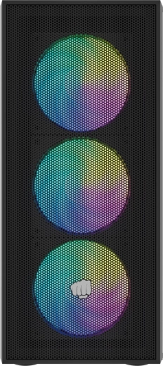 Sprednji mesh panel za maksimalen pretok zraka