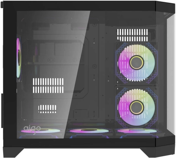Powerful cooling with six ARGB fans