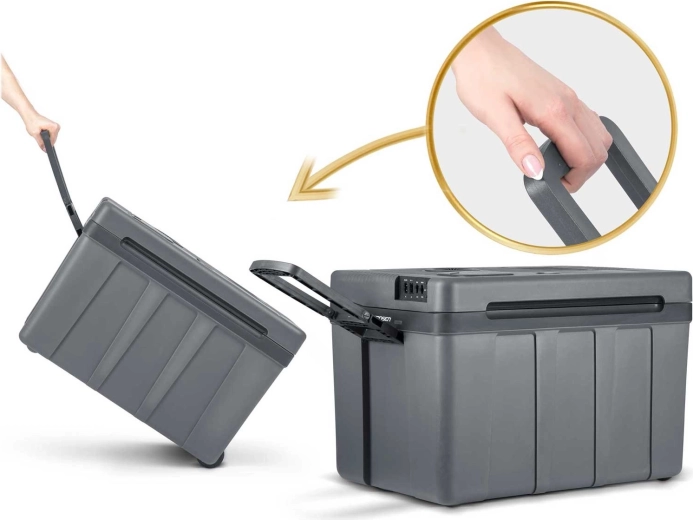 Preprosto prevažanje zahvaljujoč kolesom in ročaju