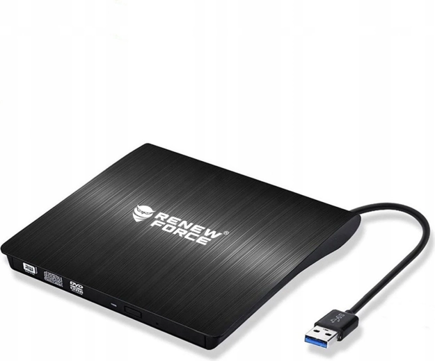 Zunanji CD/DVD pogon RENEW FORCE USB 3.0 (pekač)