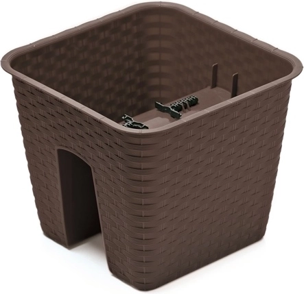 Viseči cvetlični lonec Ratolla za ograjo 28 cm – umbra