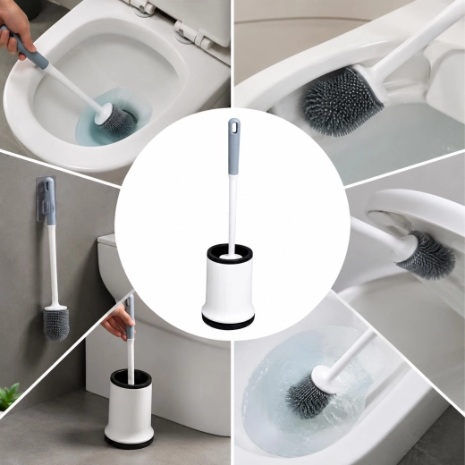Silicone bristles for effective cleaning
