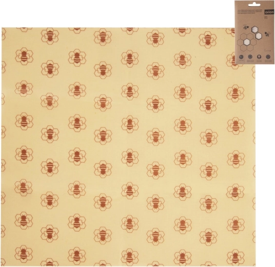 Eko voskana krpa za živila iz bombaža in čebeljega voska 35 × 33 cm