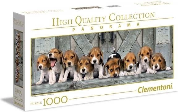 Puzzle Panorama 1000 kosov Beagle Clementoni