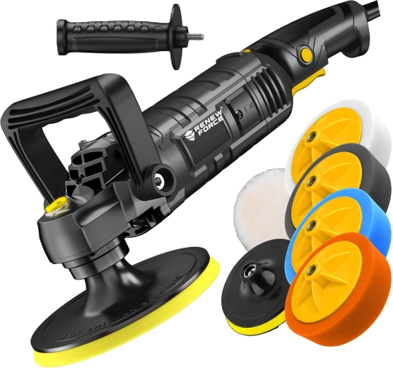 Moč 2600 W za hitro in stabilno poliranje