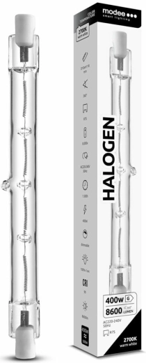 Modee halogenska žarnica R7S 118 mm 400 W toplo bela, zatemnljiva
