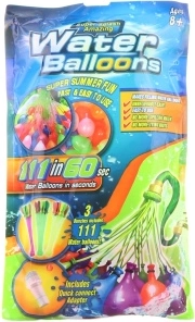 Vodne bombe – set 111 balončkov s polnilnikom