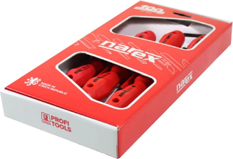 Set vitkih električarskih izvijačev SLIM PROFI LINE, 5 kosov, ploščati in PHILLIPS, 1000 V