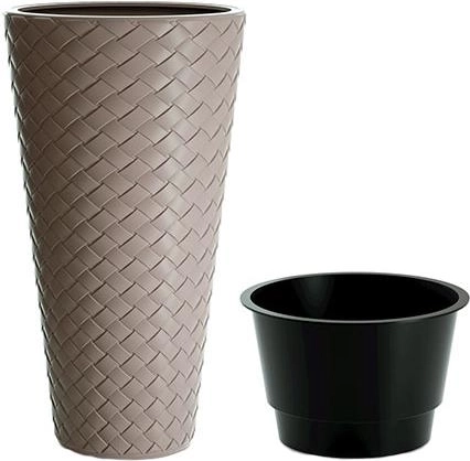 Cvetlični lonec Matuba Slim bež 30 cm