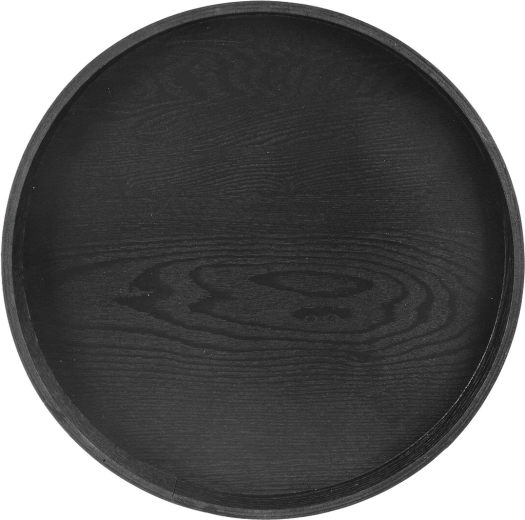 Okrogel lesen servirni pladenj 38 cm