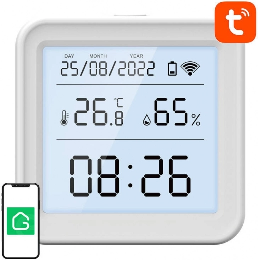 Pametni senzor temperature in vlage Wi‑Fi GOSUND S6 z LCD‑zaslonom