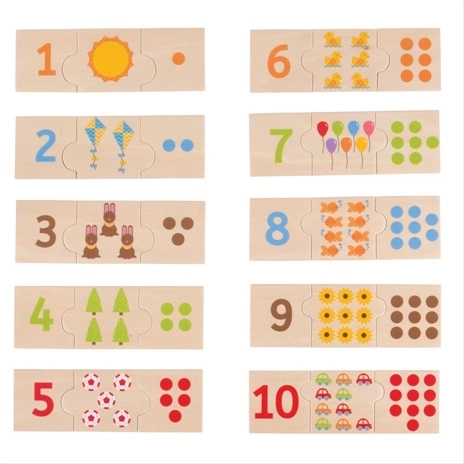 Bigjigs Toys Izobraževalne puzzle za štetje