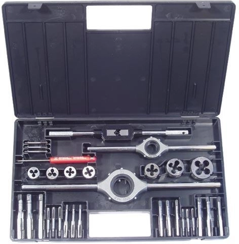 Komplet navojnih svedrov in navojnih čel M3–M12 iz legiranega orodnega jekla