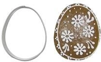 Nerjavno jeklen kalup za piškote v obliki jajca 5 cm