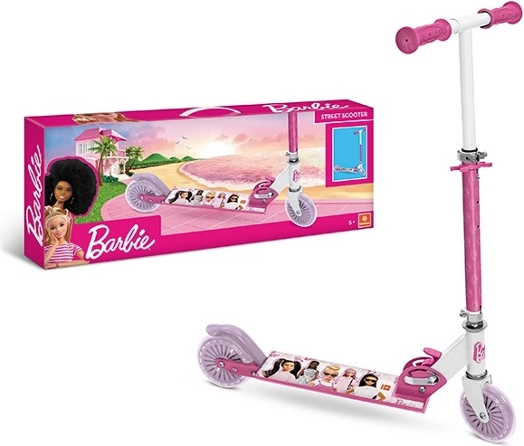 Otroški skiro BARBIE z nastavljivo krmilno palico