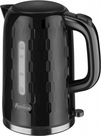 Hitrovretni grelnik vode Amica 1,7 l črna