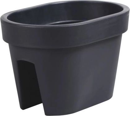 Korito za rože za ograjo LOFLY Railing 39,6 cm antracit