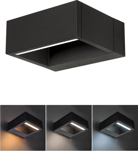 Solight LED zunanja stenska svetilka Ragusa 7 W, 450 lm, 3 CCT