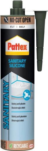 Pattex sanitarni silikon 280 ml – Bela