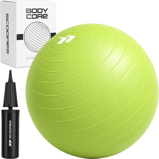 Gimnastična žoga BodyCore 55 cm zelena