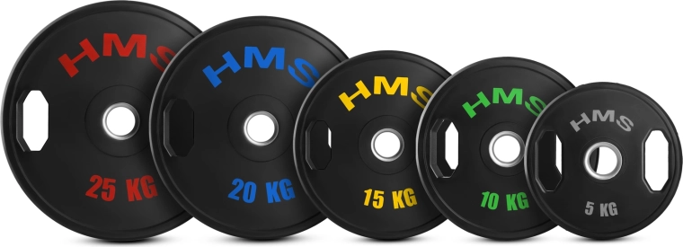 Set gumiranih olimpijskih kolutov HMS TOG 2 × 5 kg