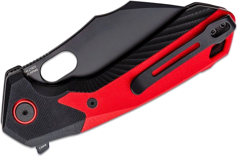 Textured G10 handle and pocket clip