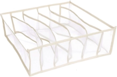 Organizator za omaro s 6 predelki za spodnje perilo – bel