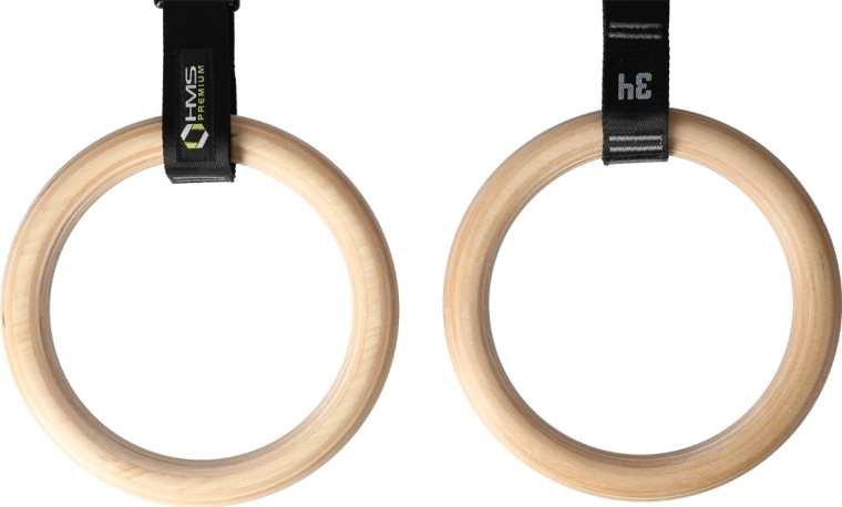 Leseni gimnastični obroči HMS Premium TX08 z oštevilčenimi trakovi