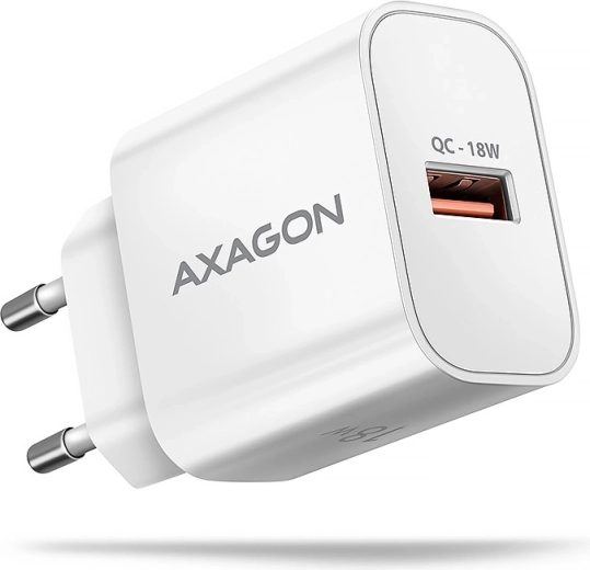 ACU-QC18W QC 18W omrežni polnilnik, 1× USB-A priključek, QC3.0/AFC/FCP/SMART bel