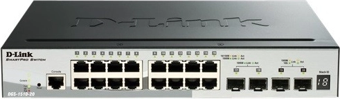 DGS-1510-20 18xGE 2x10GE 2xSFP+ stikalo